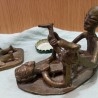 Esculturas eróticas. Pareja. Kamasutra. Figuras en bronce representando diferentes posturas amorosas. bronce.