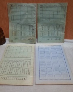 Cuadernos antiguos de escuela