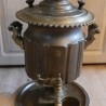 Samovar antiguo. Años 30-40. Completo con bandeja