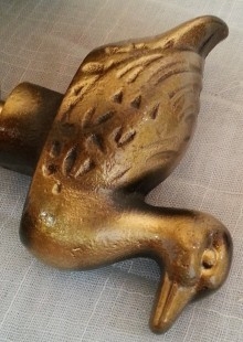 Grifo en bronce. Pareja. Forma de pato. Nuevos