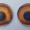 Ojos de animales para taxidermia o manualidades. 3 cm de diámetro. Pareja.