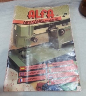 Manual de Instrucciones de máquina coser alfa mod. 112