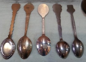 Cucharillas de té. Colección de 5 unidades. Tea spoons