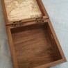 Brújula naval en caja de madera. Réplica.