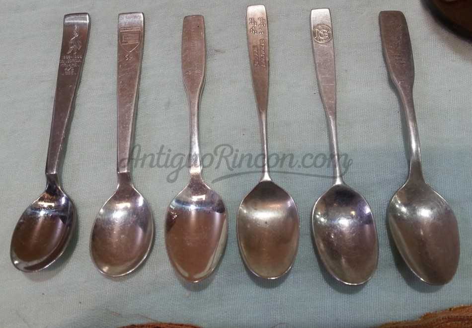 Cucharillas de té. Colección de 6 unidades. Tea spoons.