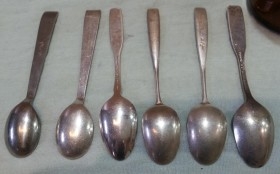 Cucharillas de té. Colección de 6 unidades. Tea spoons.