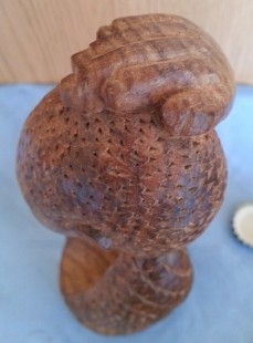 Escultura en madera tallada. Mozambique. Artesanía africana