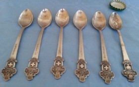 Cucharillas de té Rolex.. Colección de 6 unidades. Tea spoons