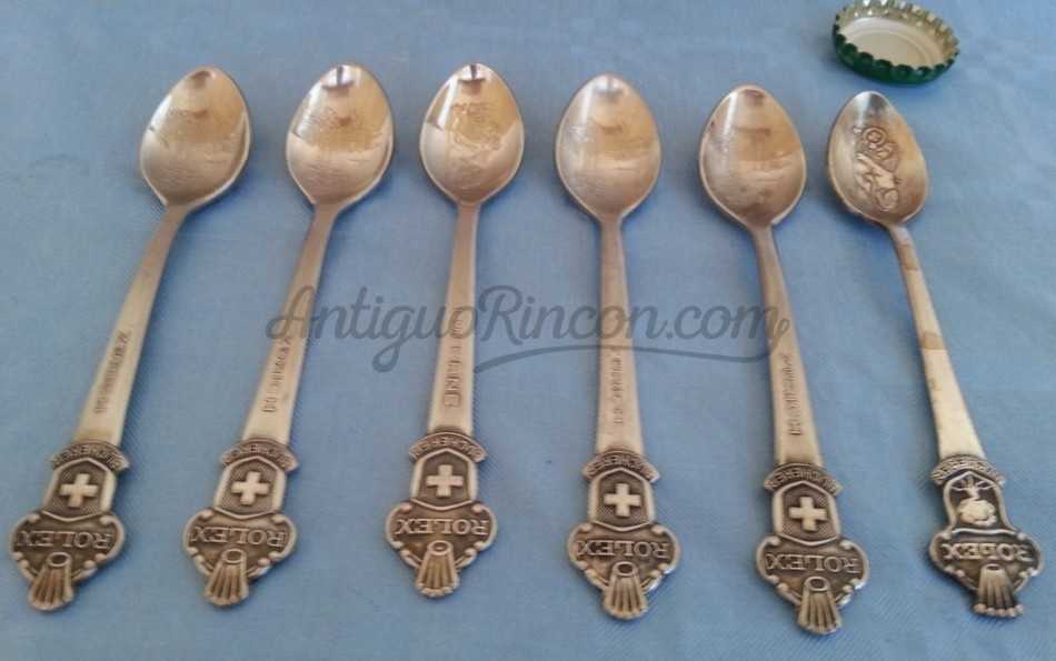 Cucharillas de té Rolex.. Colección de 6 unidades. Tea spoons