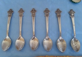 Cucharillas de té Rolex.. Colección de 6 unidades. Tea spoons