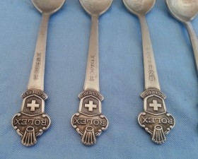 Cucharillas de té Rolex.. Colección de 6 unidades. Tea spoons