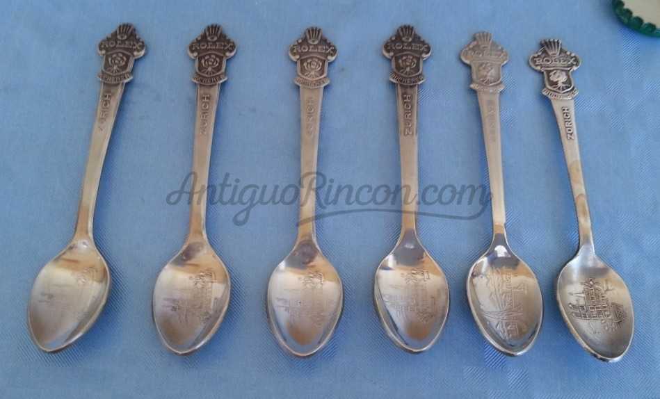 Cucharillas de té Rolex.. Colección de 6 unidades. Tea spoons