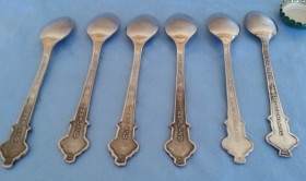 Cucharillas de té Rolex.. Colección de 6 unidades. Tea spoons