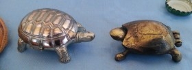 Pastilleros de colección. Pareja de tortugas