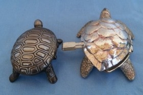 Pastilleros de colección. Pareja de tortugas