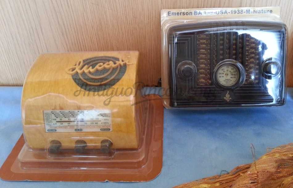 Radios. Mini-radios de colección. Pareja