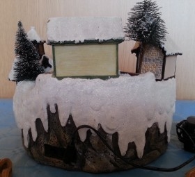 Carrusel de Navidad musical y con luz led.  Diorama musical.