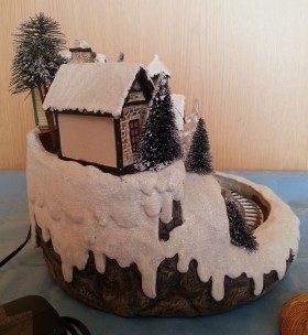 Carrusel de Navidad musical y con luz led.  Diorama musical.