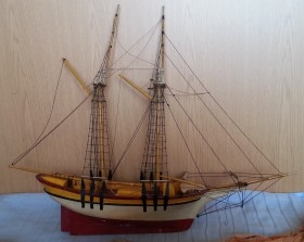 Barco. Maqueta de Velero artesanal.