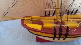 Barco. Maqueta de Velero artesanal.