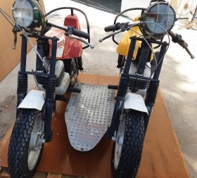 Carricoche de feria. Años 60. Motos. Tiovivo. Carrusel. Emblemático objeto.