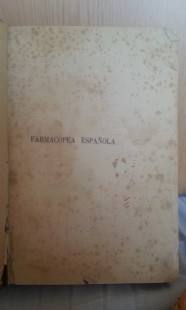 Libro antiguo. Año 1865. FARMACOPEA OFICIAL ESPAÑOLA