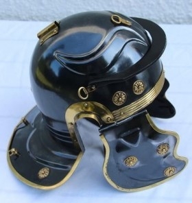 Armadura Roman Lorica segmentata. Casco de centurión galo. Impresionante réplica.