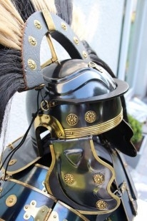 Armadura Roman Lorica segmentata. Casco de centurión galo. Impresionante réplica.