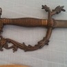 Espada Española. Preciosa espada rapier en acero y latón.