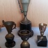 Trofeos viejos y antiguos. Pequeño tamaño. 4 unidades