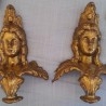 Cerrajería. Adornos en bronce. Para reutilizar o decorar. Pareja