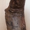 Efigie de mujer. Escultura en madera tallada. Origen Cubano