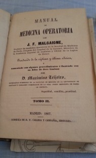 Lámina instrumental médico finales de 1800. Cartoncillo fuerte. Gran tamaño.