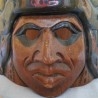 Máscara Azteca de madera. Años 70