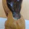 Mujer desnuda. Escultura en madera. Origen Cuba