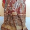 Escultura de vieja aguadora en papel maché. Preciosa.