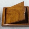 Caja cerillera en madera. Fabricada en los años 70
