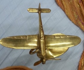 Avión. Figura de avión en bronce. Años 70