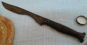 Cuchillo antiguo de monte. Años 30. Objeto de colección