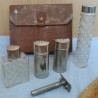 Set de afeitado vintage. Neceser de viaje. Old shaving set