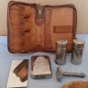 Set de afeitado vintage. Neceser de viaje. Old shaving set