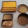 Latas de medicamentos antiguas. Tres unidades. Vacías.