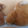 Peluches. Mono y conejo. Simpática pareja de peluches