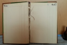 Diario antiguo de contabilidad. Años 50. Enorme tamaño