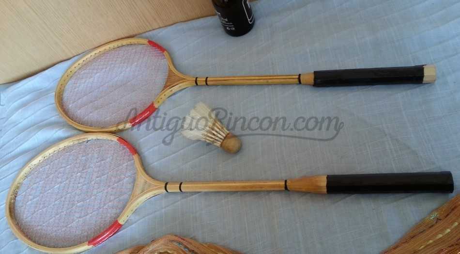 Raquetas de bádminton. Años 60-70. Buen estado