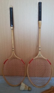 Raquetas de bádminton. Años 60-70. Buen estado