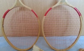 Raquetas de bádminton. Años 60-70. Buen estado