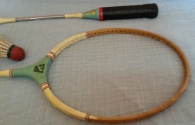 Raquetas de bádminton. Varillas de metal. Años 80