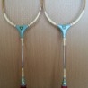 Raquetas de bádminton. Varillas de metal. Años 80