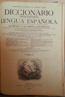 Diccionario enciclopédico de la Lengua Española del año 1878